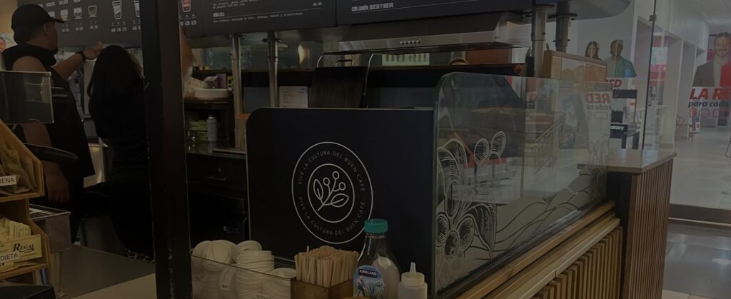 Tienda de Café Don Juan dentro del centro comercial Plaza del Sol.